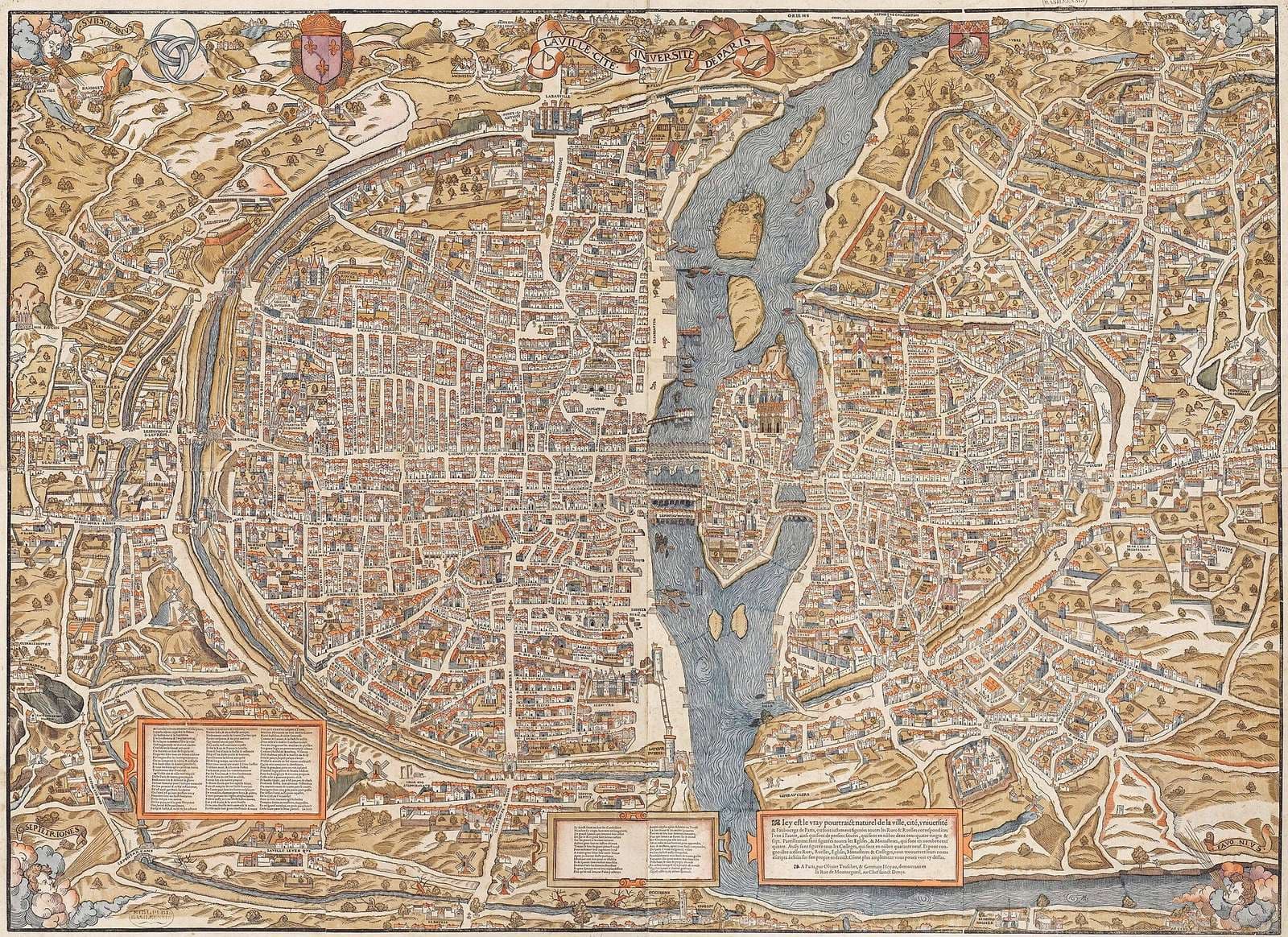 Vintage city map artwork